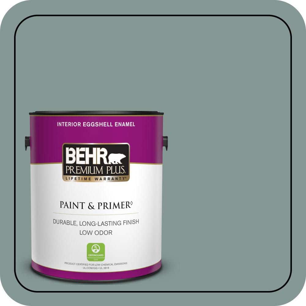 BEHR PREMIUM PLUS 1 gal. #T18-15 In The Moment Eggshell Enamel Low Odor Interior Paint & Primer