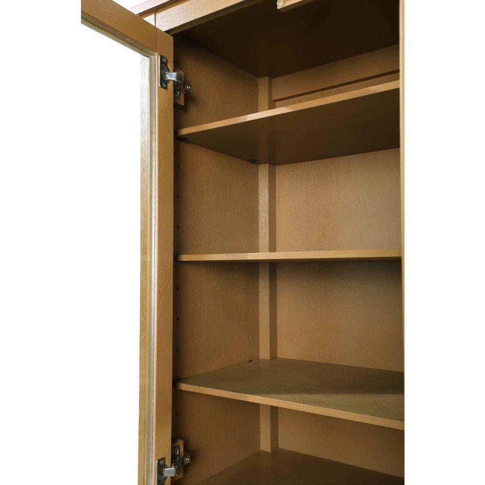 TIMELESS HOME 24 in. W x 18 in. D x 72 in. H Brown Freestanding Linen Cabinet in Honey Teak (3)