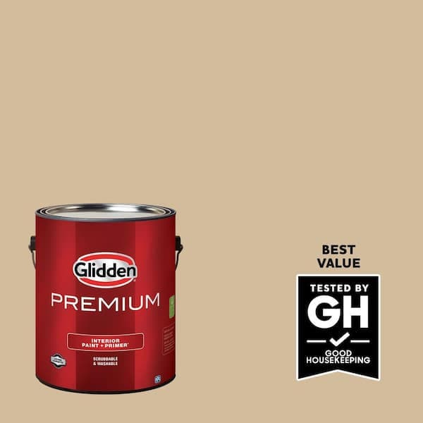 Glidden Premium 1 gal. PPG1086-4 Pony Tail Satin Interior Latex Paint (2)