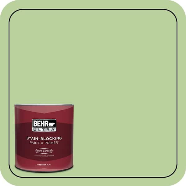 BEHR ULTRA 1 qt. #P380-4 Four Leaf Clover Extra Durable Flat Interior Paint & Primer (2)