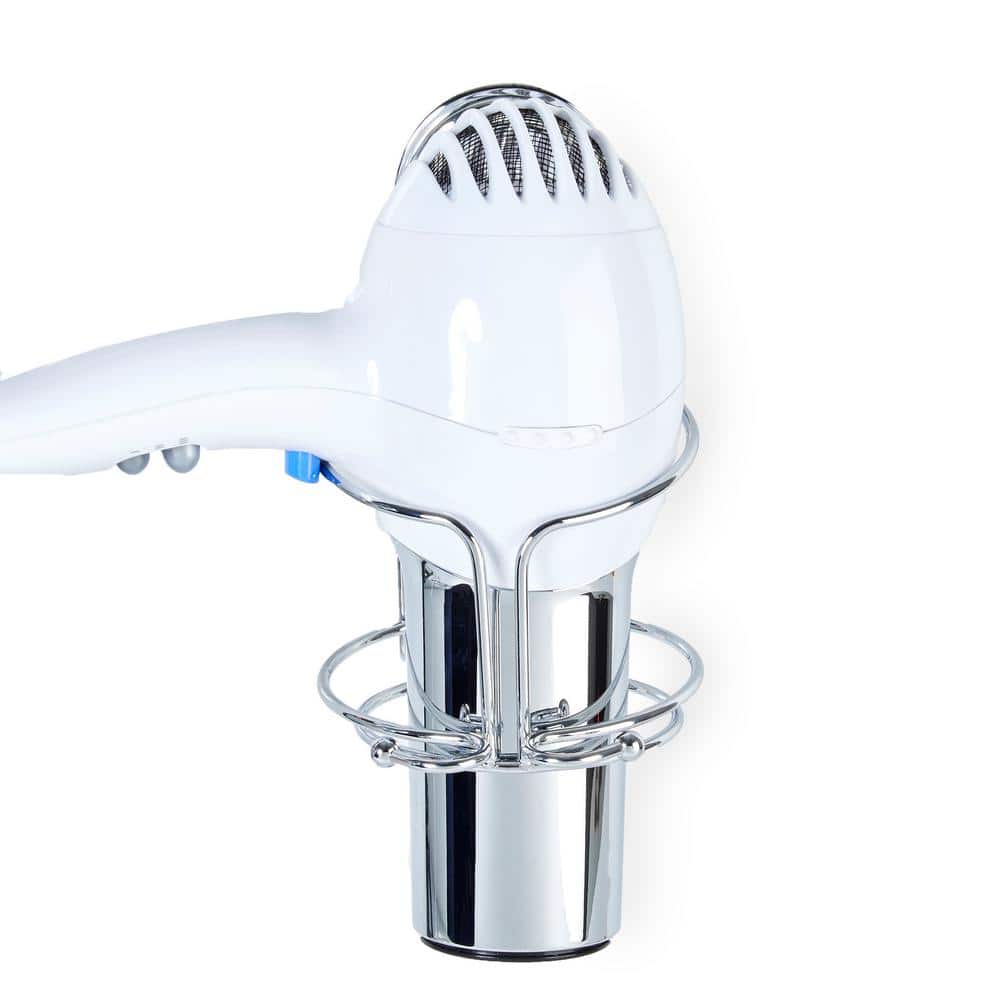 Better Living KROMA Stick'N Lock Hair Dryer Holder in Chrome (3)