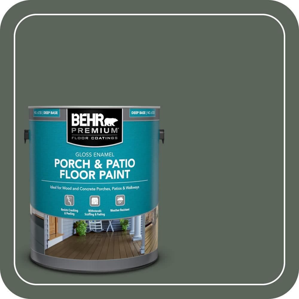 BEHR PREMIUM 1 gal. #ECC-21-3 Imperial Palm Gloss Enamel Interior/Exterior Porch and Patio Floor Paint