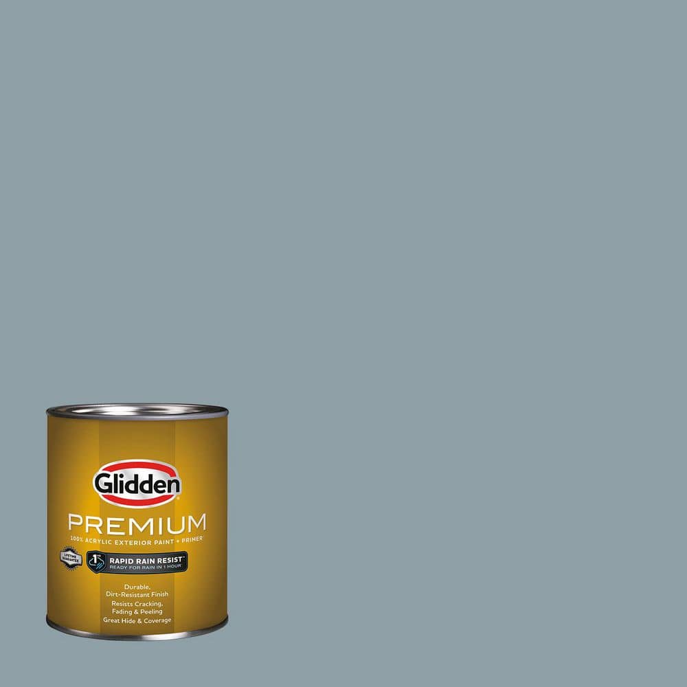 Glidden Premium 1 qt. Symmetry PPG1037-4 Semi-Gloss Exterior Latex Paint