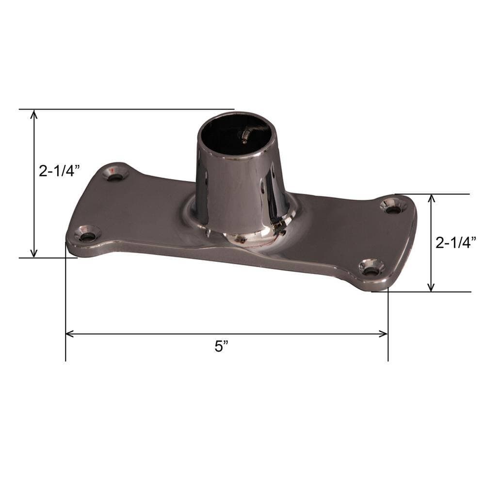 Barclay Products 1.12 in. Jumbo Rectangular Shower Rod Flanges (2)