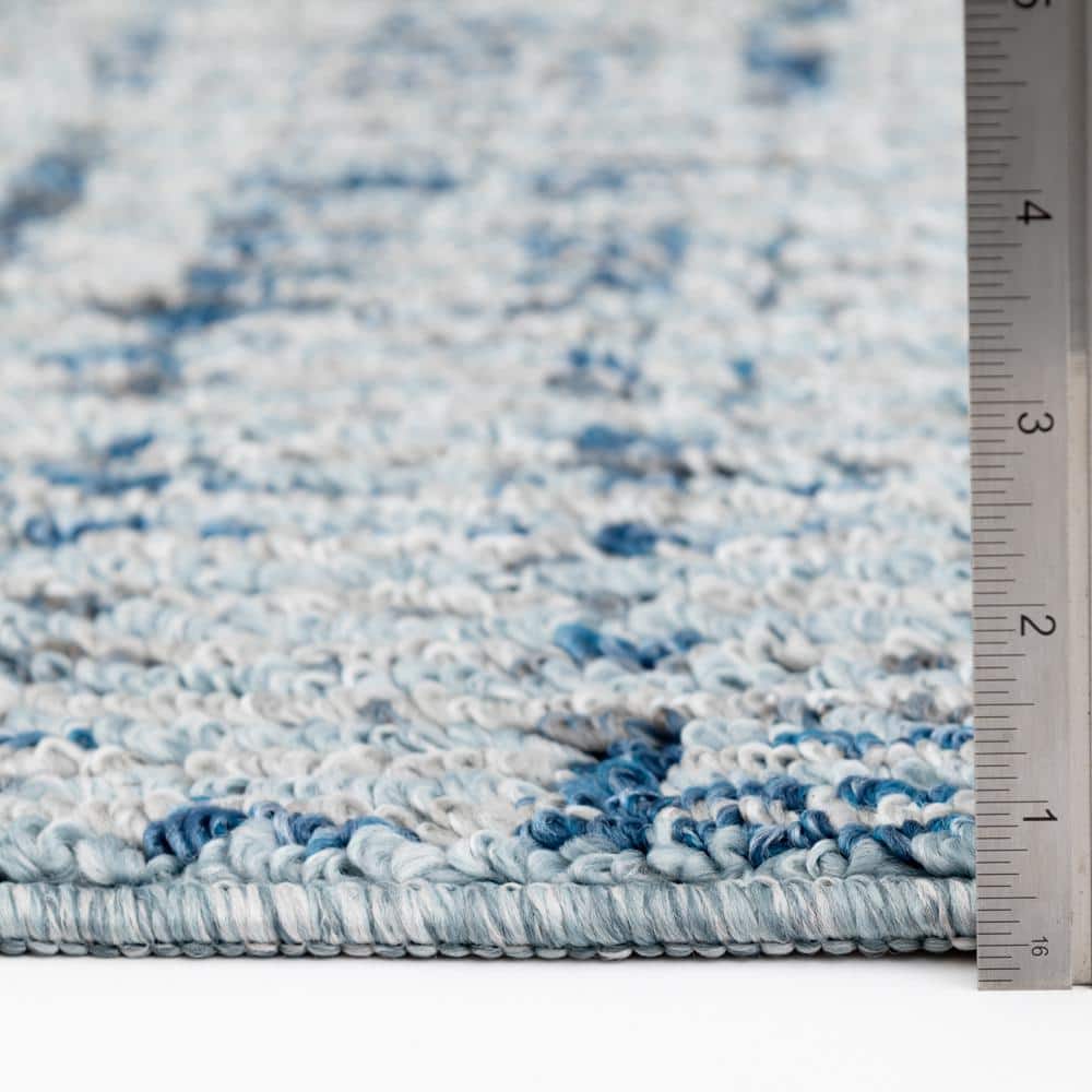 Unbranded Motley Light Blue 8 ft. x 10 ft. Area Rug (4)