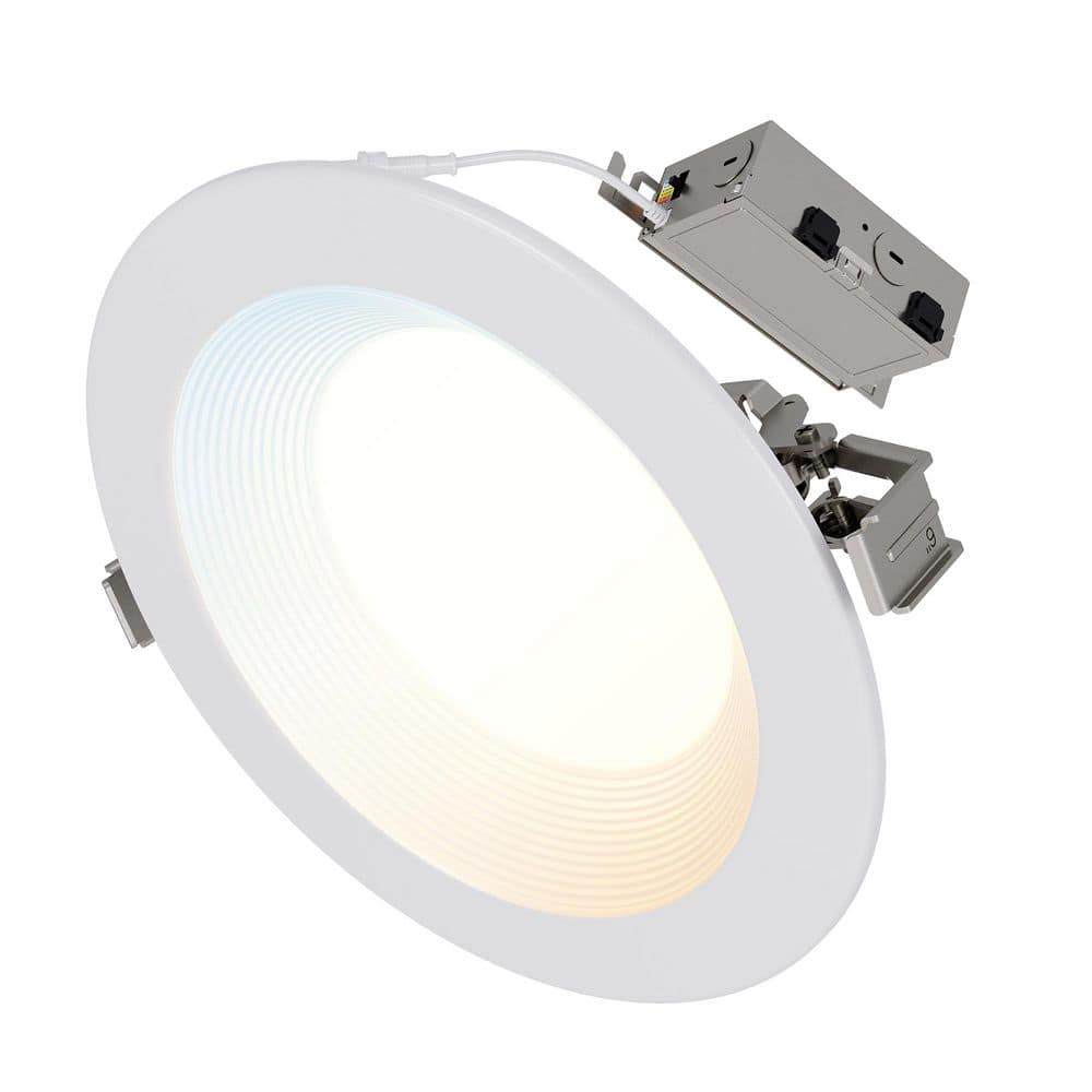 HALO RL 6 in. Selectable CCT Direct Mount Canless Recessed LED Downlight, 750-Lumens with D2W Option, Indoor, White (2)