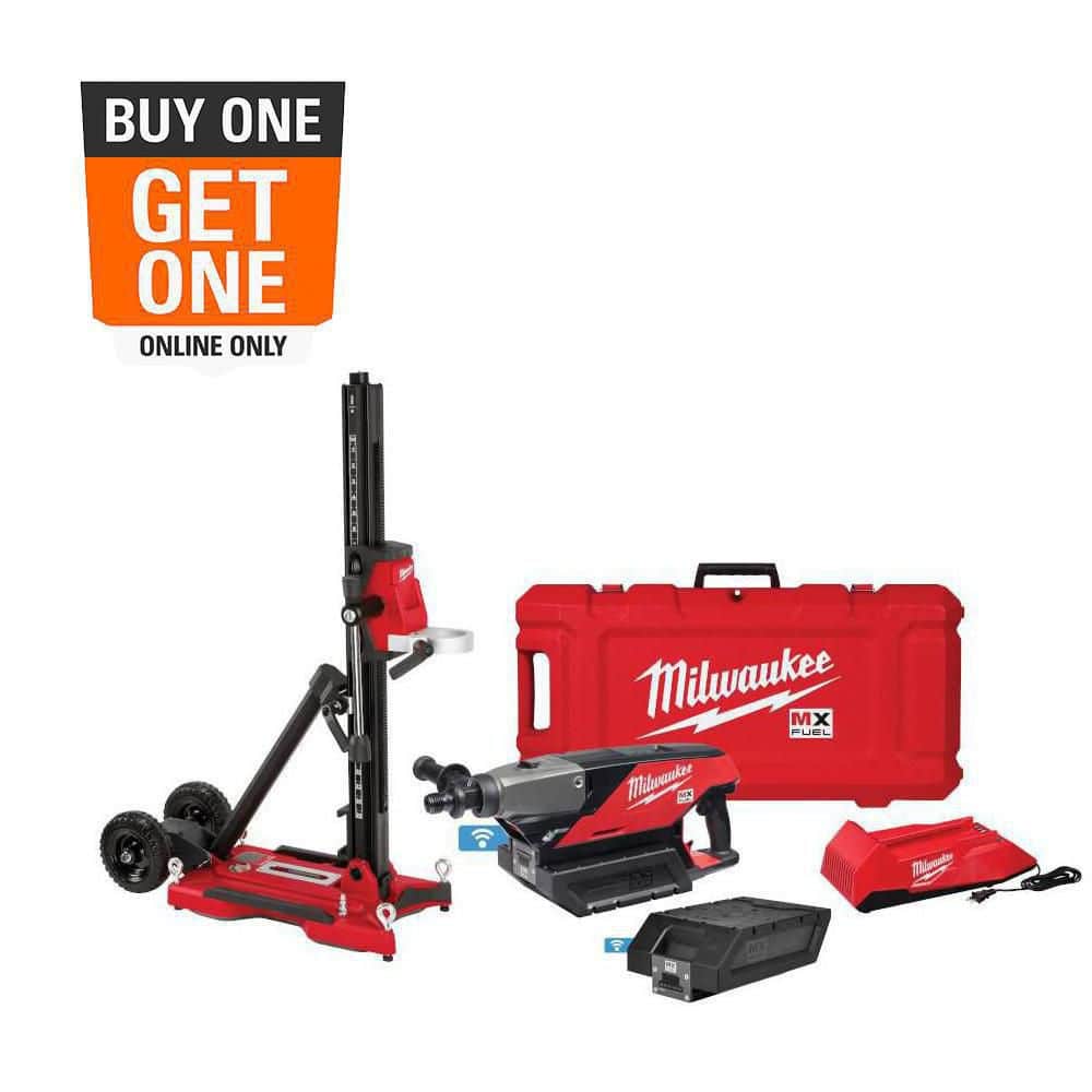 Milwaukee MX FUEL Lithium-Ion Cordless Handheld Core Drill Kit with Stand, 2 Batteries and Charger