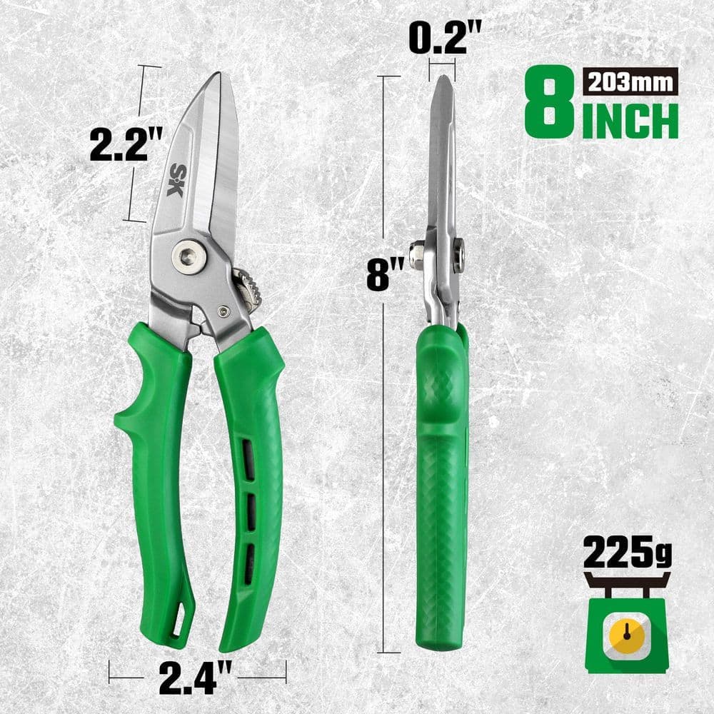 SK 8in Drop Forged Shears Aviation Snips (3)