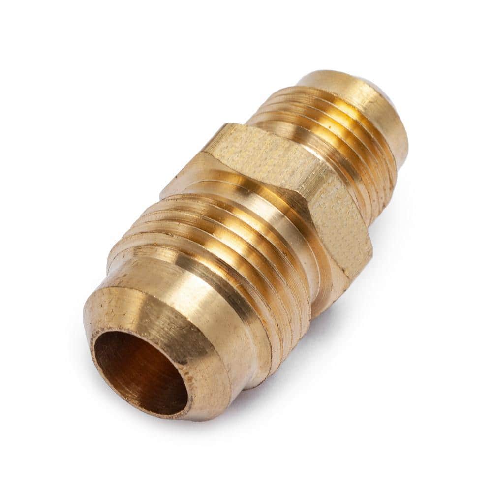 LTWFITTING 1/2 in. OD x 3/8 in. OD Flare Brass Reducing Coupling Fitting (5-Pack) (3)