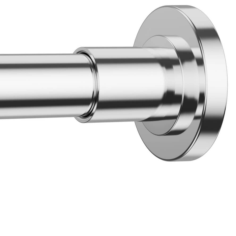 Wudkey 104 in. Shower Curtain Rod in Chrome, No Drilling Stainless Steel Telescoping Rod, Adjustable Spring Tension (1)