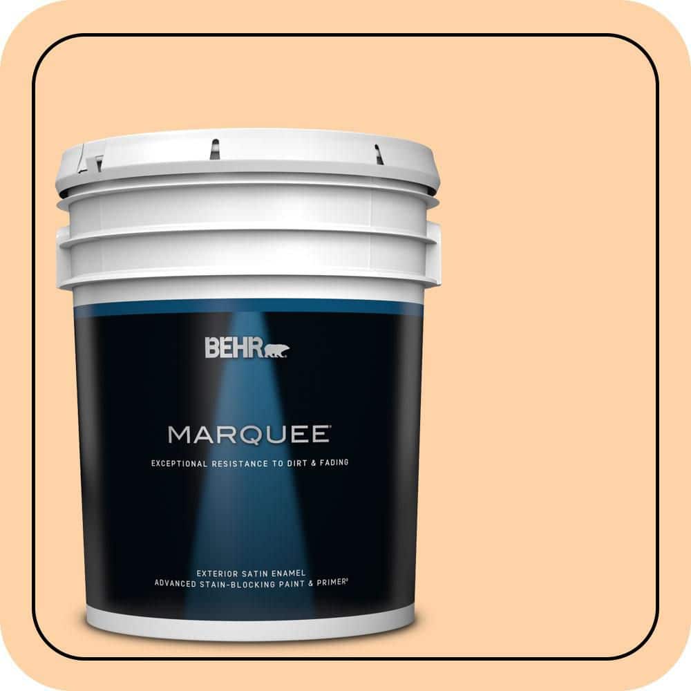 BEHR MARQUEE 5 gal. #P220-3 Tropical Fruit Satin Enamel Exterior Paint & Primer