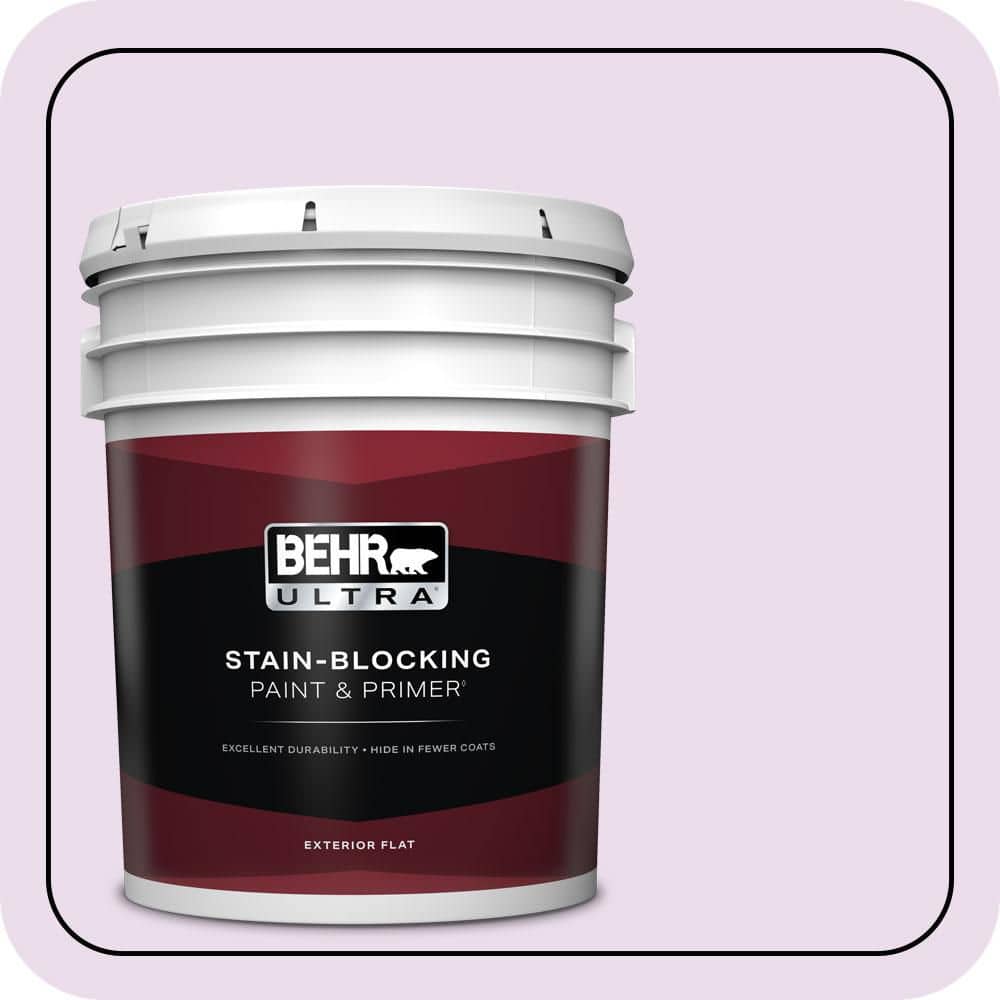 BEHR ULTRA 5 gal. #P100-1 Sprinkle Flat Exterior Paint & Primer