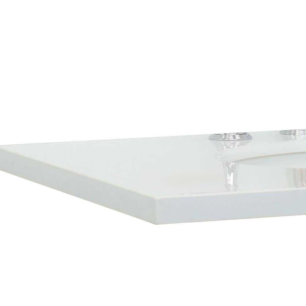 Bellaterra Home Ragusa 37 in. W x 22 in. D Engineered Stone Single Basin Vanity Top in White with White Oval Basin (3)