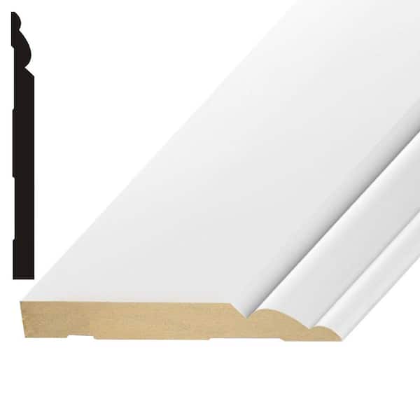 Kelleher Pro Pack Sierra 9/16 in. x 5-1/4 in. x 144 in. MDF Baseboard Moulding (6-Pack − 72 Total Linear Feet) (2)
