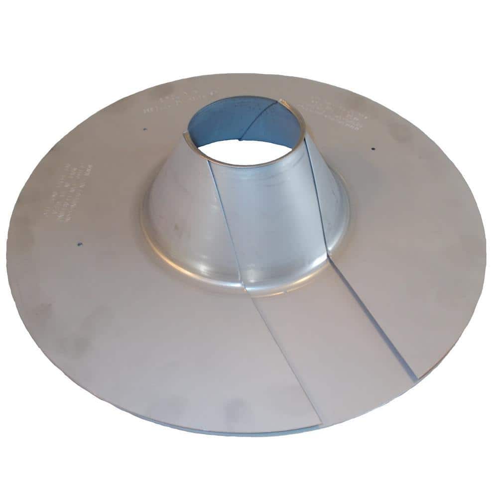 ALL STYLE INDUSTRIES LLC All Style Retro-Spin Galvanized Steel Roof Flashing for 2.5" (2 7/8" OD) maximum Electric Service Mast Conduit Pipe