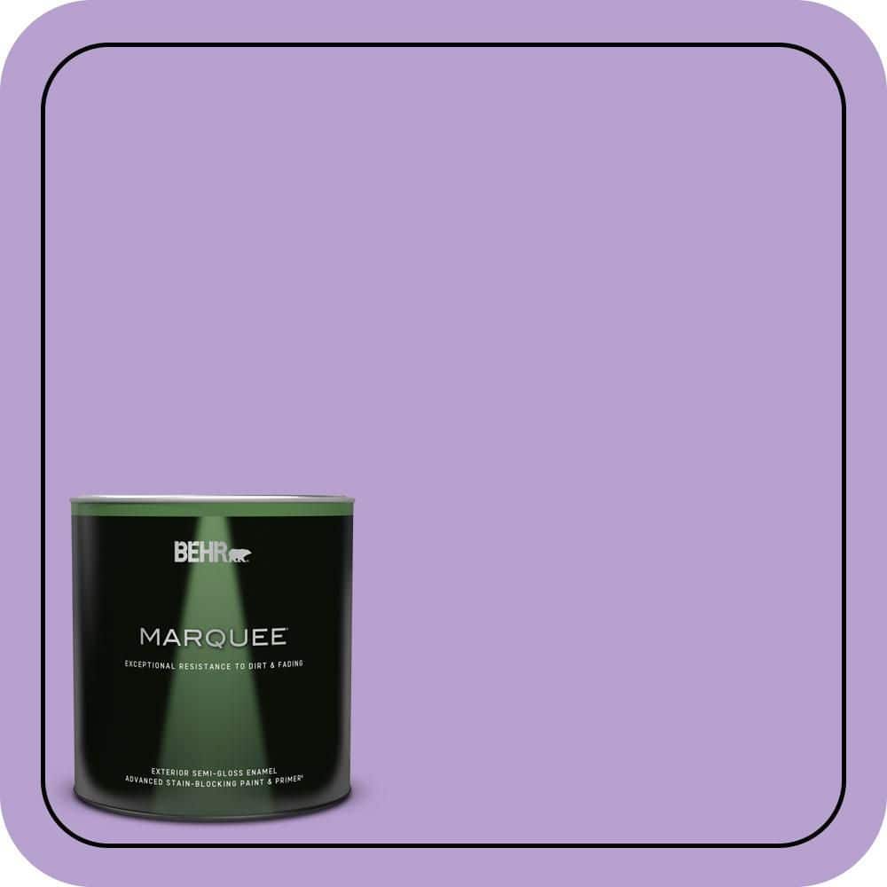 BEHR MARQUEE 1 qt. #P570-3 Flower Girl Semi-Gloss Enamel Exterior Paint & Primer