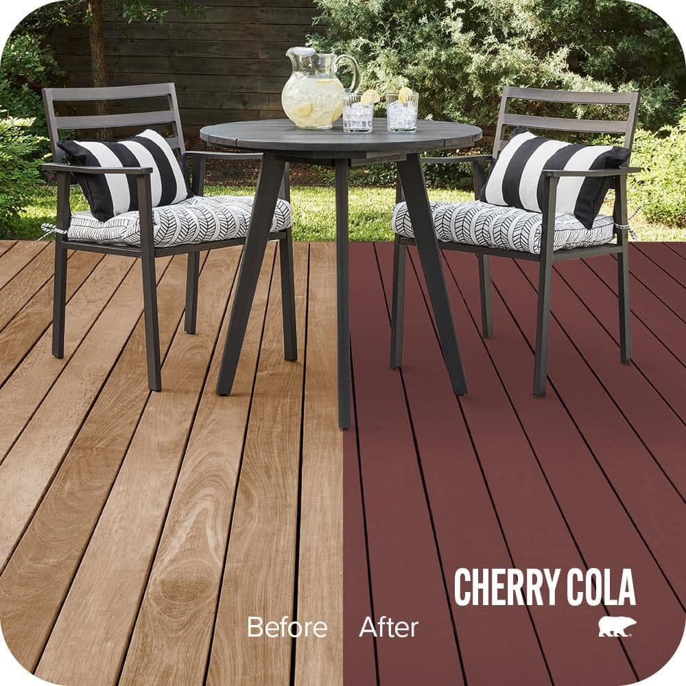 BEHR PREMIUM 1 gal. #S130-7 Cherry Cola Solid Color Waterproofing Exterior Wood Stain and Sealer (2)