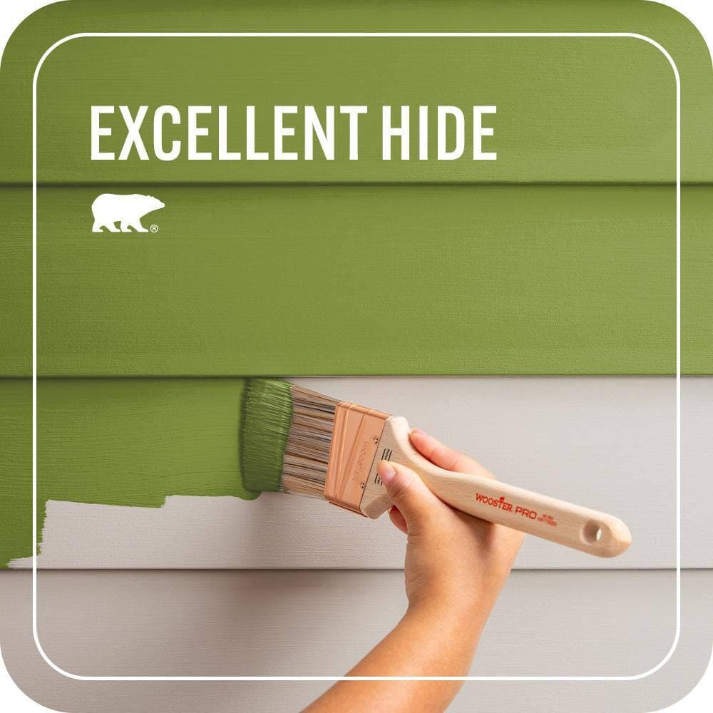 BEHR PREMIUM PLUS 1 qt. #P360-7 Sassy Grass Flat Exterior Paint & Primer (4)