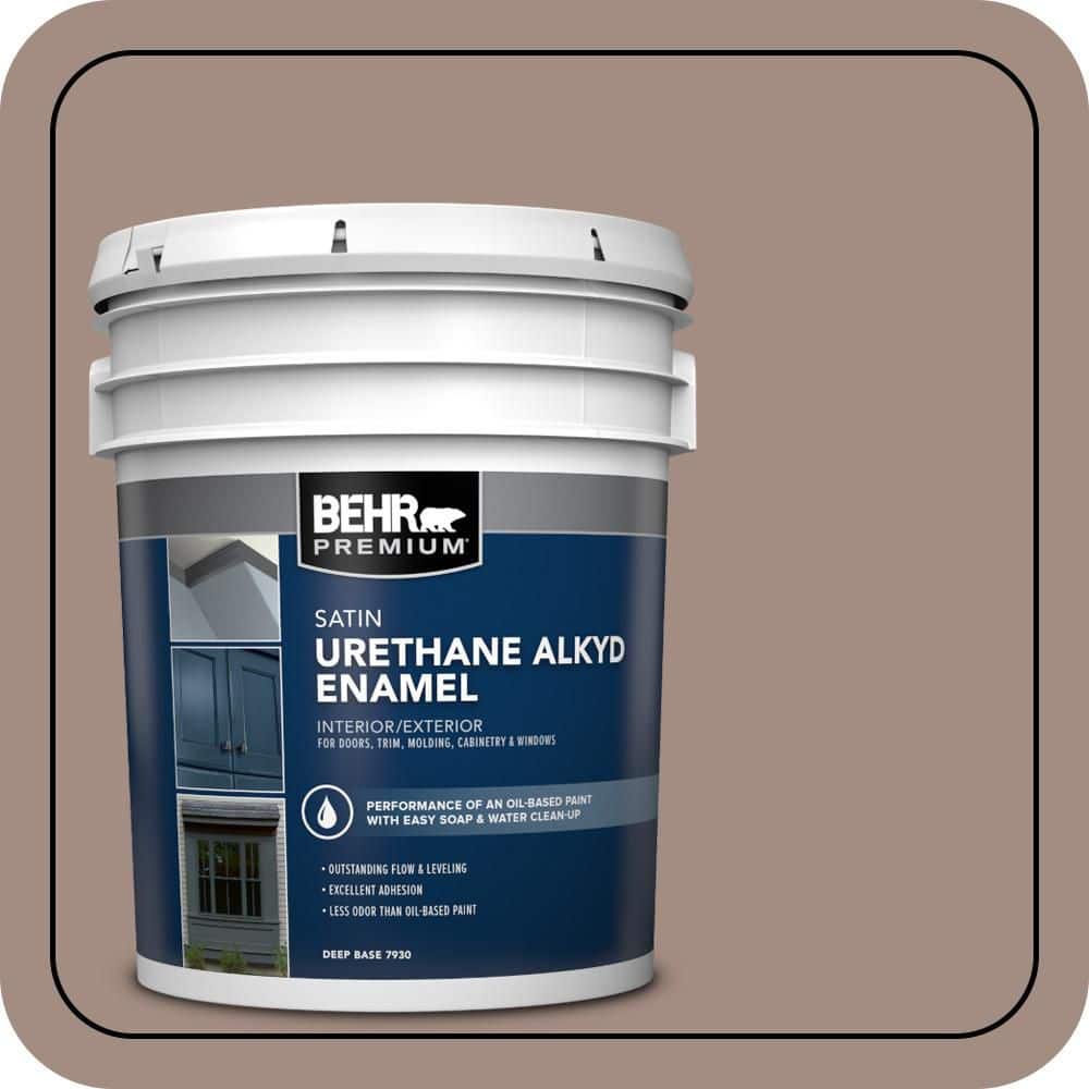 BEHR PREMIUM 5 gal. #770B-5 Country Club Urethane Alkyd Satin Enamel Interior/Exterior Paint
