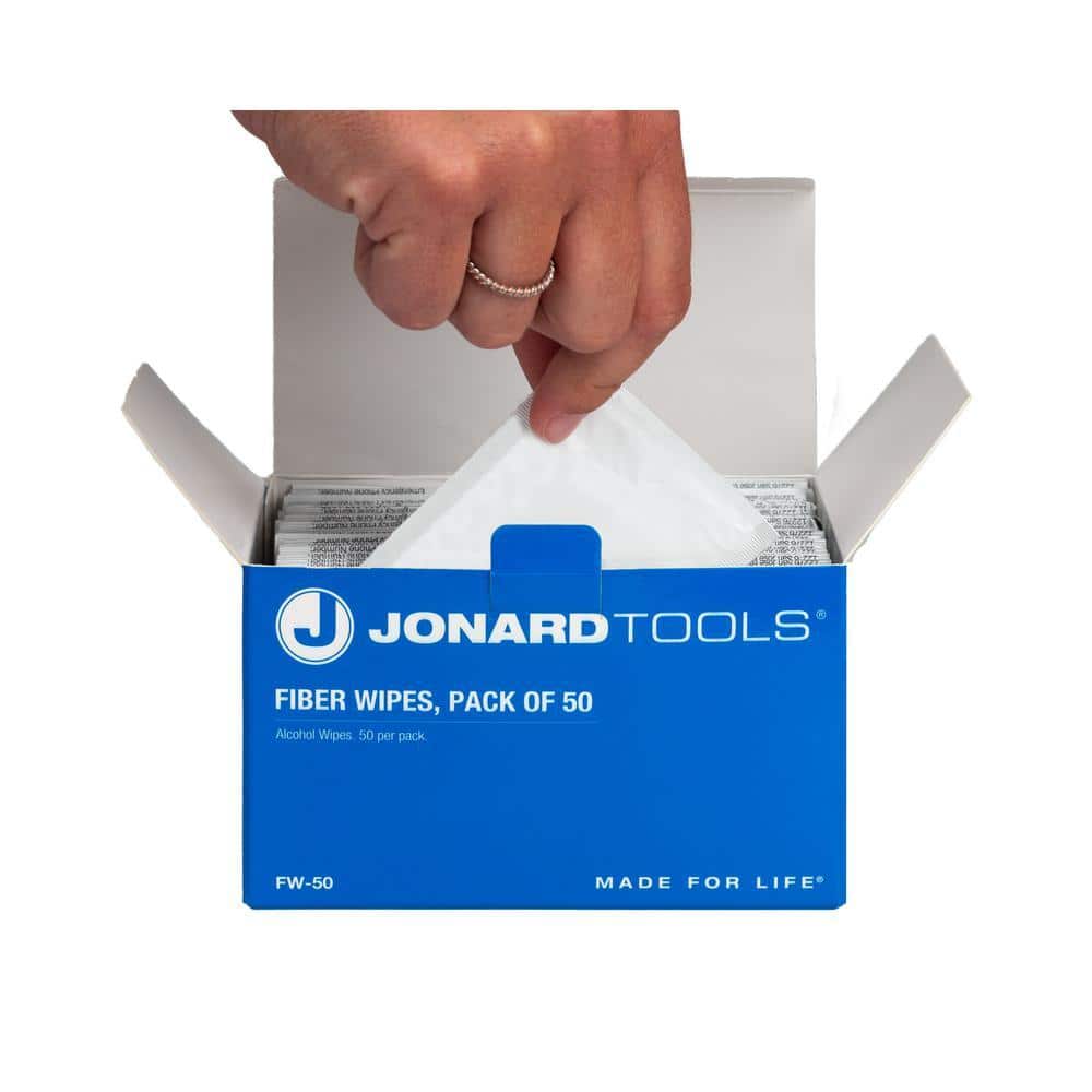 JONARD TOOLS Fiber Wipes, Wet (Pack of 50) (1)