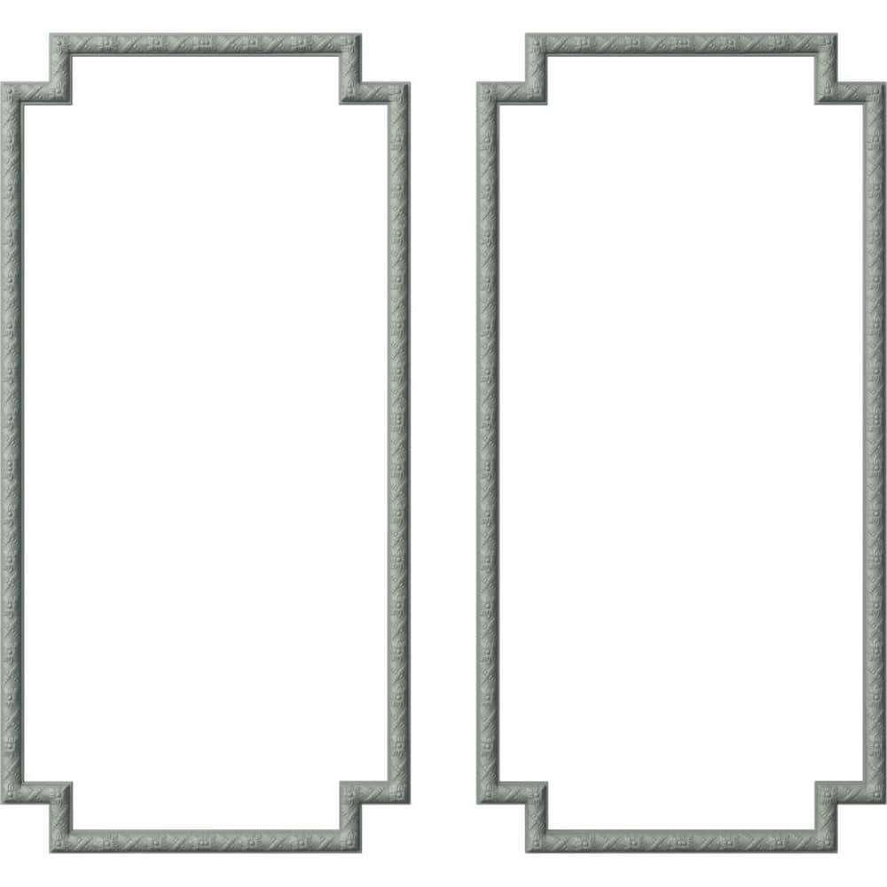 Ekena Millwork 13.35 Sq. Ft. Unfinished Polyurethane Sellek Panel Moulding Kit (Double Panel) (1)