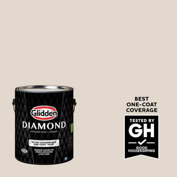 Glidden Diamond 1 gal. PPG1020-2 Maybe Mushroom Eggshell Interior Paint with Primer (2)