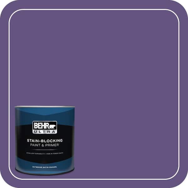 BEHR ULTRA 1 qt. #MQ4-28 Purple Sky Satin Enamel Exterior Paint & Primer (2)