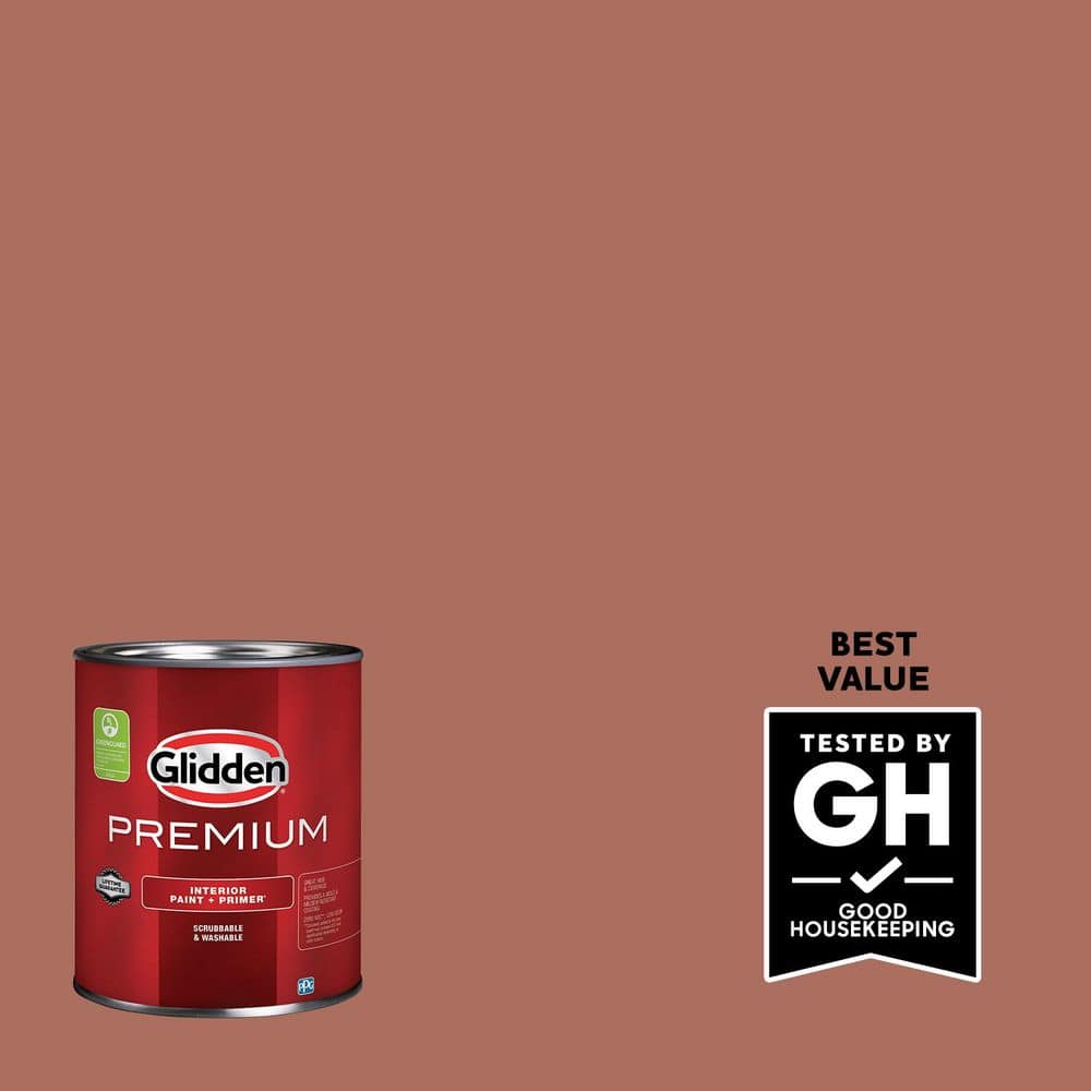Glidden Premium 1 gal. PPG1066-6 Amaretto Semi-Gloss Interior Paint