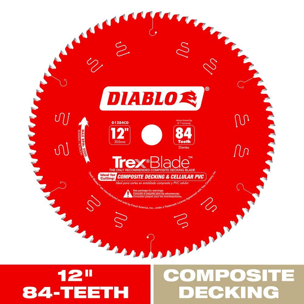 DIABLO 12in. x 84-Teeth TrexBlade Circular Saw Blade for Composites and Plastic