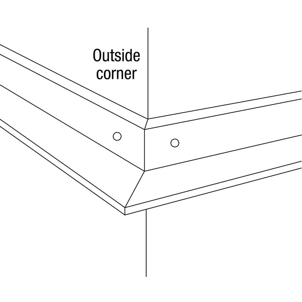 Armstrong CEILINGS Prelude 8 ft. Hemmed-Angle Molding Ceiling Grid Kit (30 Pieces/Case) (3)