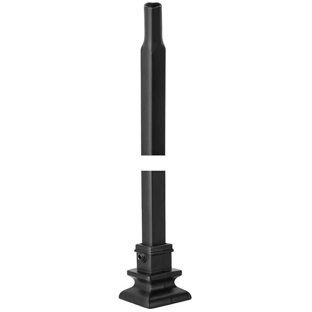 Afoxsos Wrought Iron Stair Balusters 44x1/2 Satin Black Square Tube Spindles for Staircase and Deck Railing 32-Pack 1.49" W (1)