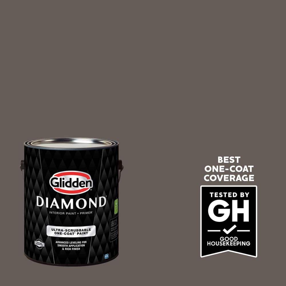 Glidden Diamond 1 gal. PPG1005-6 Oswego Tea Flat Interior Paint with Primer