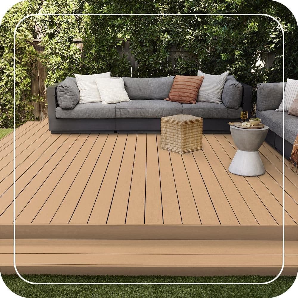 BEHR PREMIUM 1 gal. #SC-127 Beach Beige Solid Color Waterproofing Exterior Wood Stain and Sealer (3)