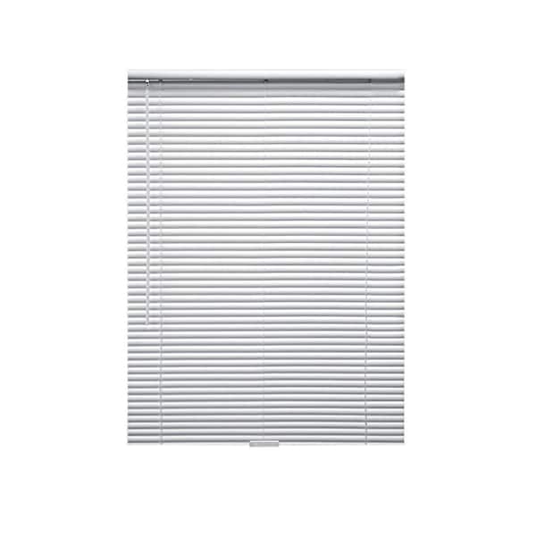 StyleWell Cut-to-Width White Cordless 1 in. Blackout Vinyl Mini Blind - 47 in. W x 72 in. L (2)