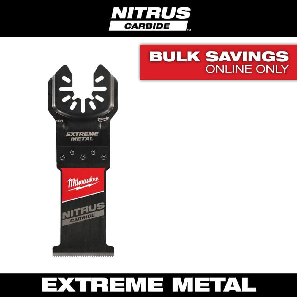 Milwaukee 1-3/8 in. Nitrus Carbide Universal Fit Extreme Metal Cutting Oscillating Multi-Tool Blade (1-Pack) (1)