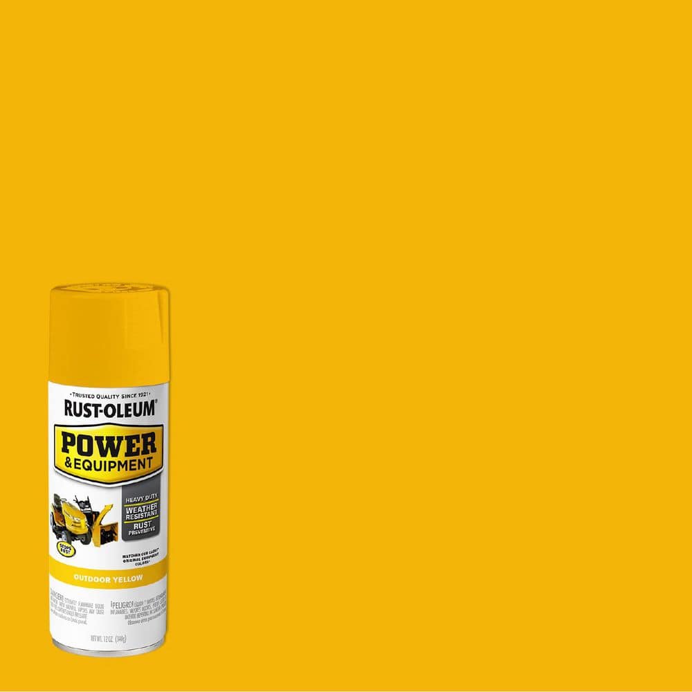 Rust-Oleum 12 oz. Power and Equipment Outdoor Yellow Gloss Enamel Spray Paint (Case of 6)