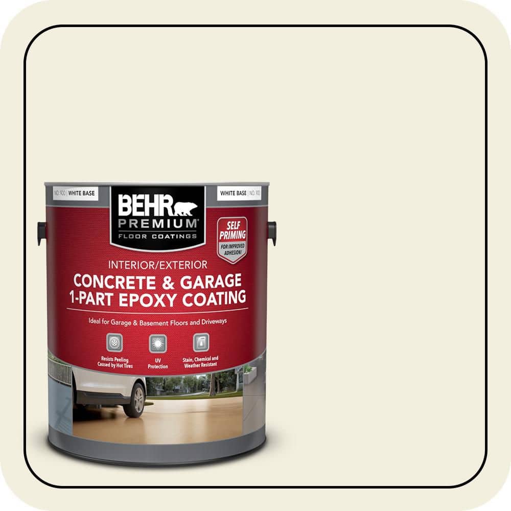 BEHR PREMIUM #GR-W01 Self-Priming 1-Part Epoxy Satin Interior/Exterior Concrete and Garage Floor Paint (1)
