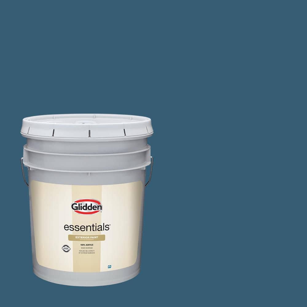 Glidden Essentials 5 gal. PPG1152-6 Brigade Semi-Gloss Exterior Paint
