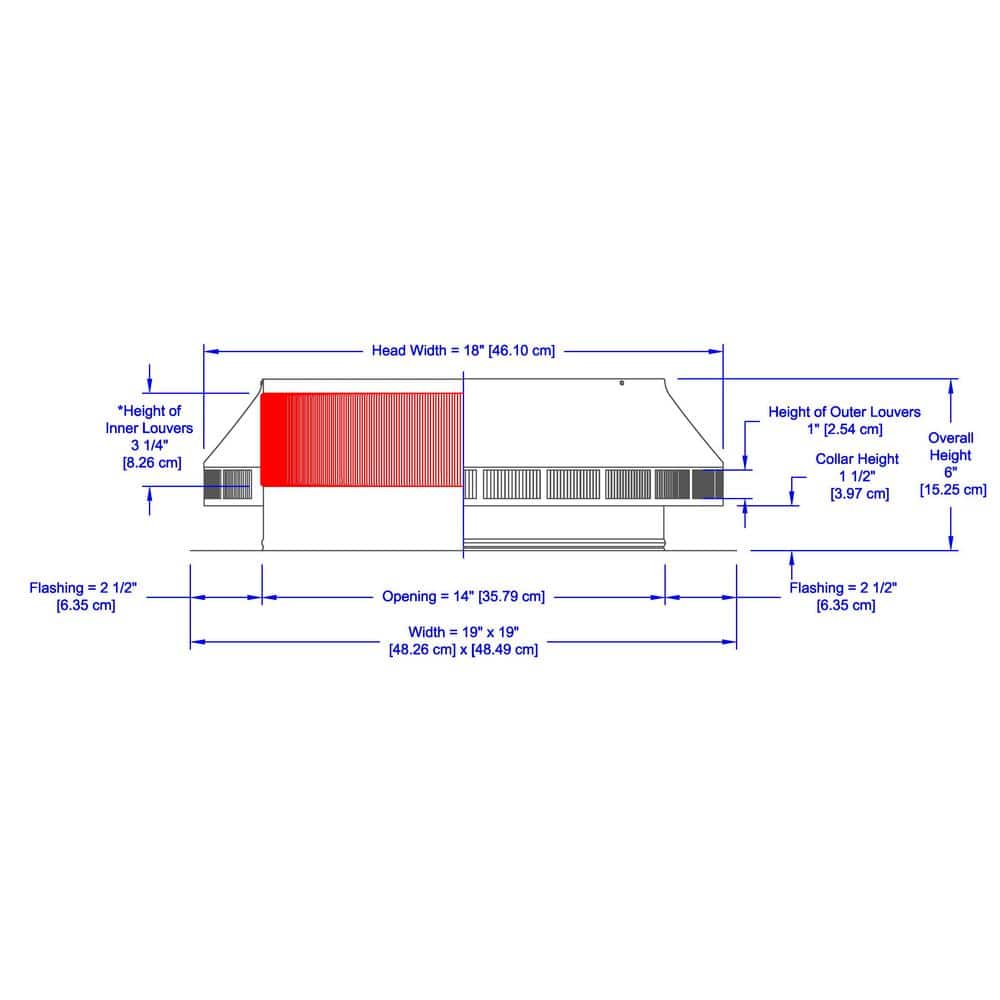 Active Ventilation Pop Vent 144 NFA 14 in. Dia Aluminum Roof Louver Exhaust Vent in Mill Finish (3)