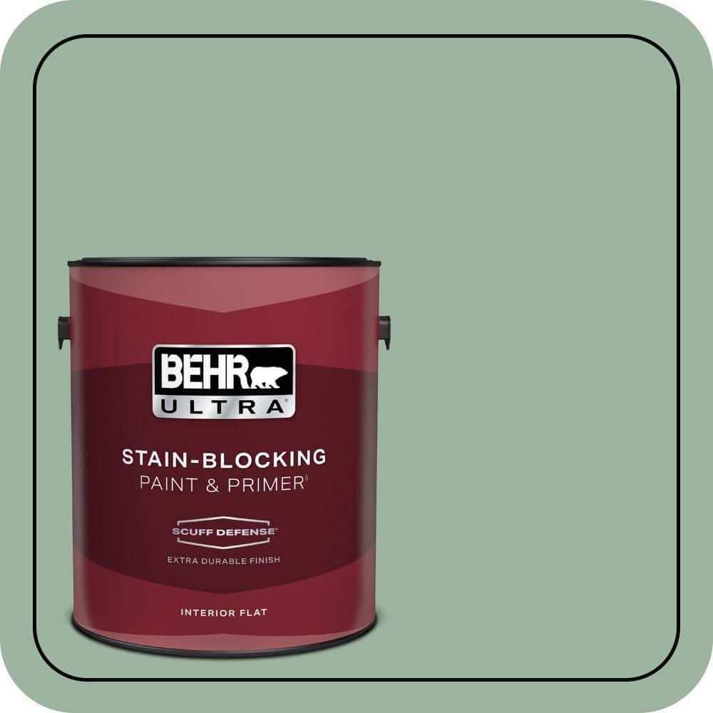 BEHR ULTRA 1 gal. #S410-4 Copper Patina Extra Durable Flat Interior Paint & Primer (1)