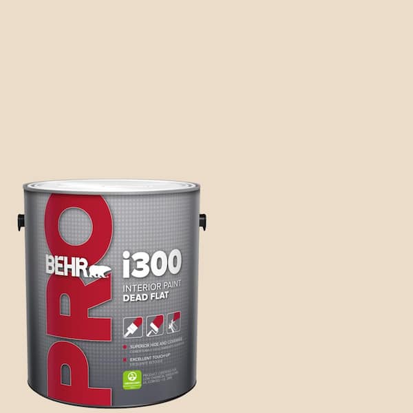 BEHR PRO 1 gal. #N260-1 Vanilla Mocha Dead Flat Interior Paint (2)