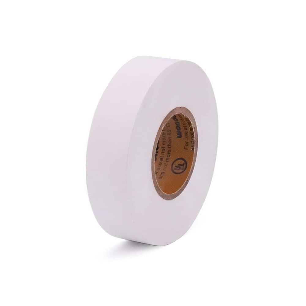 Yichuhaoxi 0.7 in. x 60 ft. Electrical Tape White 4-Pack Waterproof Flame Retardant High Temperature Resistance (2)