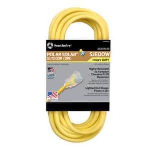 Southwire 100 ft. 12/3 SJEOW Outdoor Heavy-Duty T-Prene Extension Cord with Power Light Plug (1)