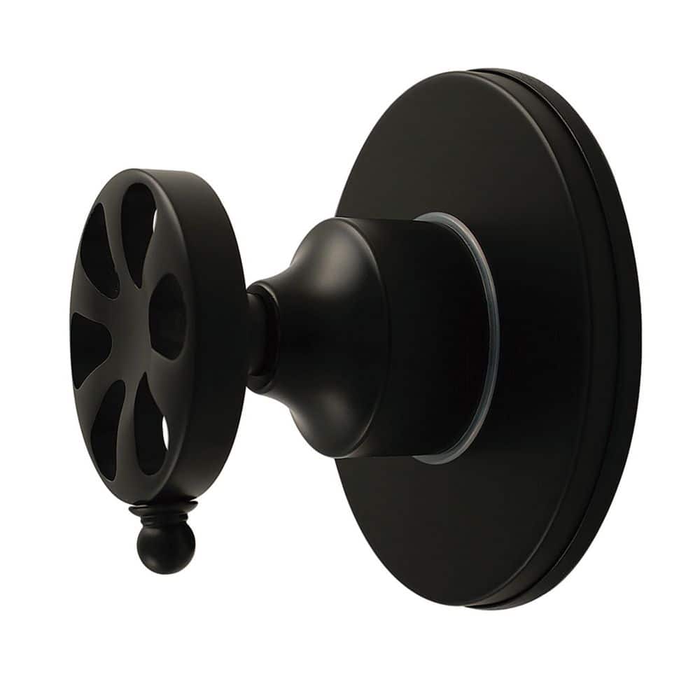 Kingston Brass Belknap 3/4 in. Single-Handle 1-Hole Wall Mount 6-Way Diverter Valve with Trim Kit in Matte Black (1)