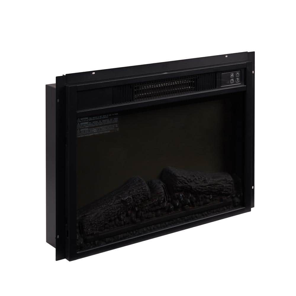 ToolCat 23 in. W x 17.13 in. H 400 sq. ft. 1400-Watt 120-Volt Electric Fireplace Insert in Black (3)