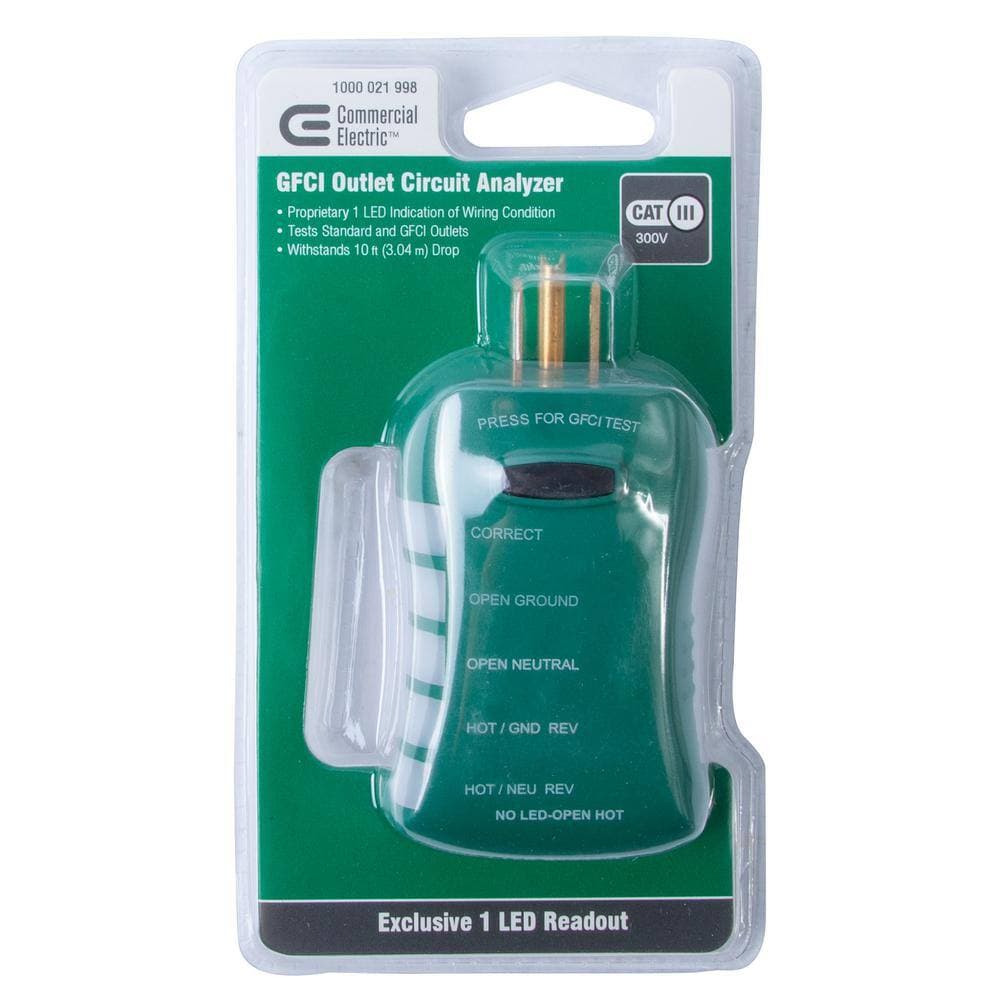Commercial Electric GFCI Outlet Circuit Analyzer Tester (2)