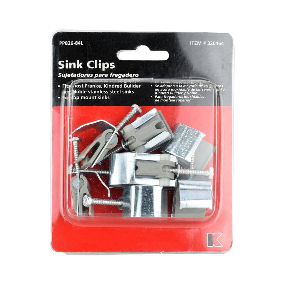 KEENEY Sink Clips for Frankee Stainless Steel Sink (8-Pack) (3)