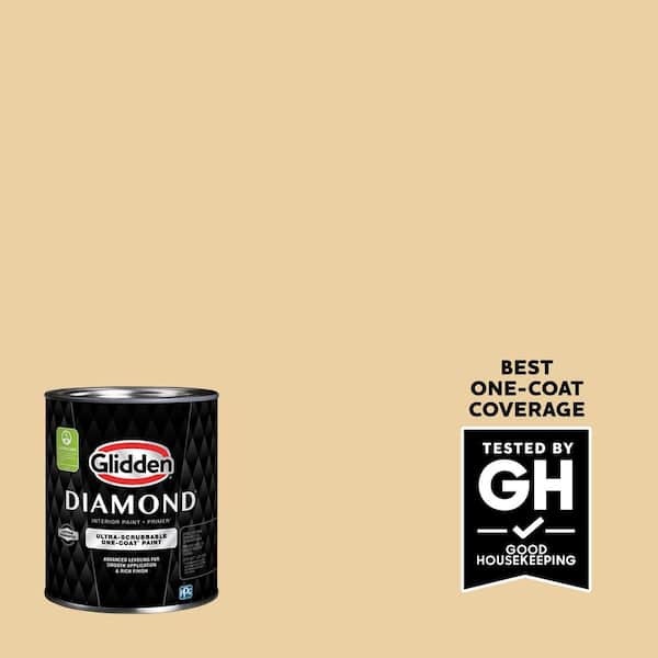Glidden Diamond 1 qt. PPG1090-2 Spice Is Nice Semi-Gloss Interior Paint with Primer (2)
