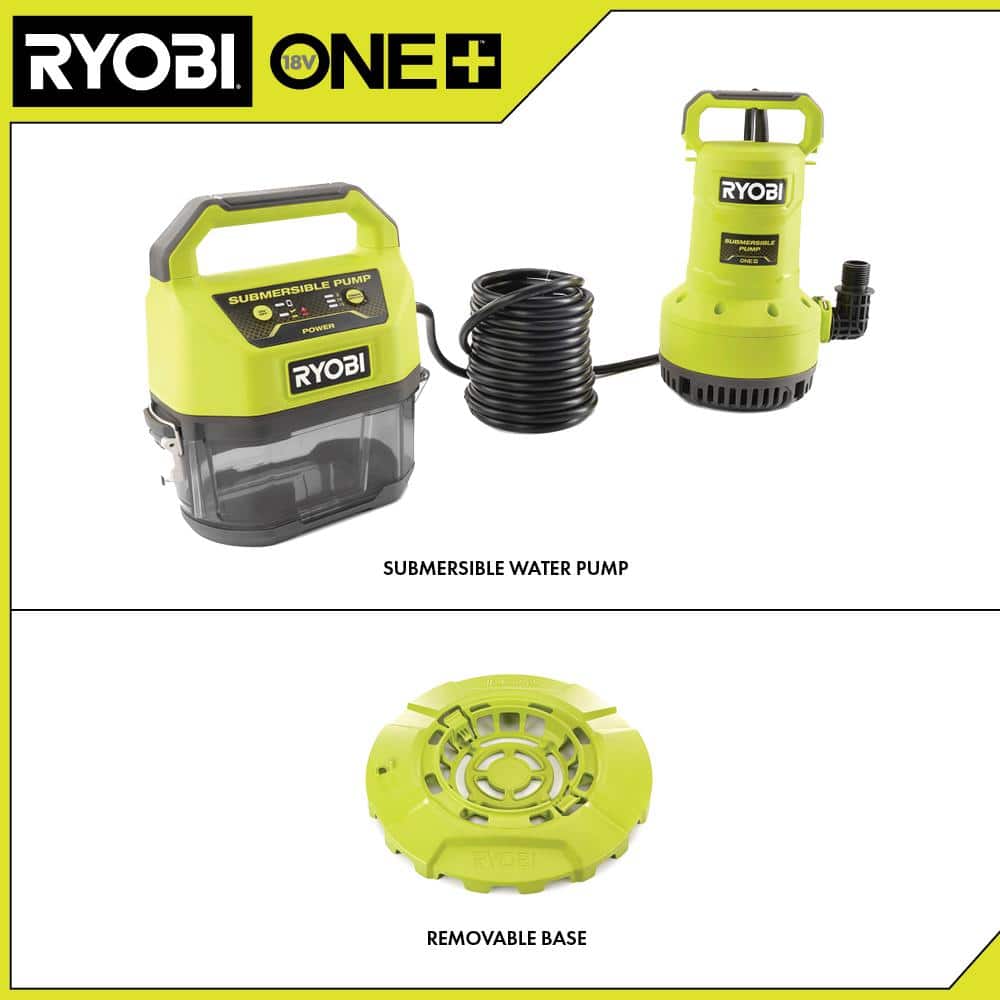 RYOBI ONE+ 18V 1/6 HP Submersible Pump (Tool Only) (2)