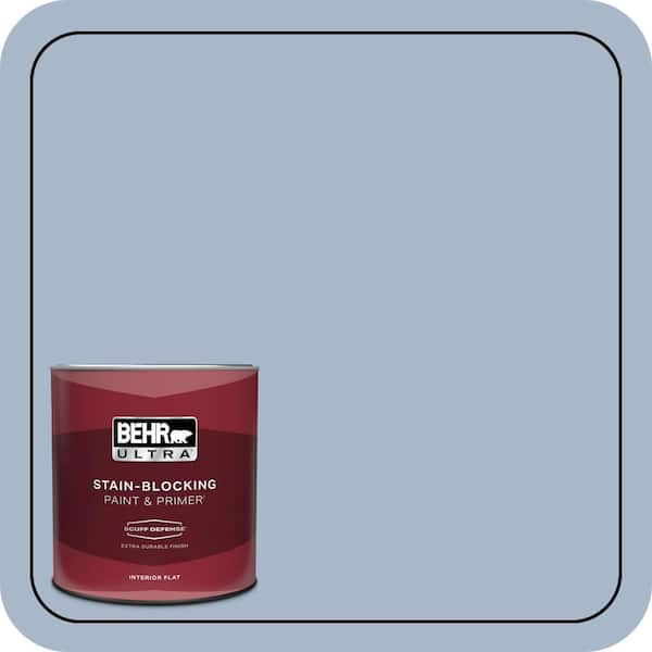 BEHR PREMIUM PLUS Home Decorators Collection #HDC-SP14-10 Blue Tribute Enamel & Primer Color Sample (3)